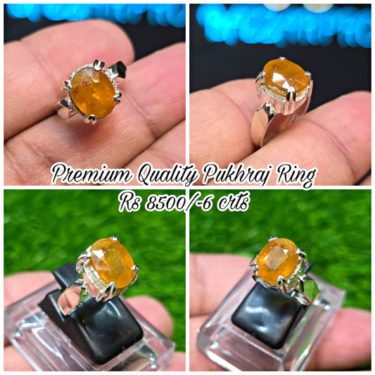 Premium Quality Pukhraj Ring