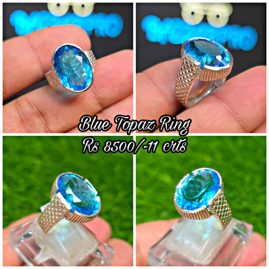 Premium Quality Blue Topaz Ring