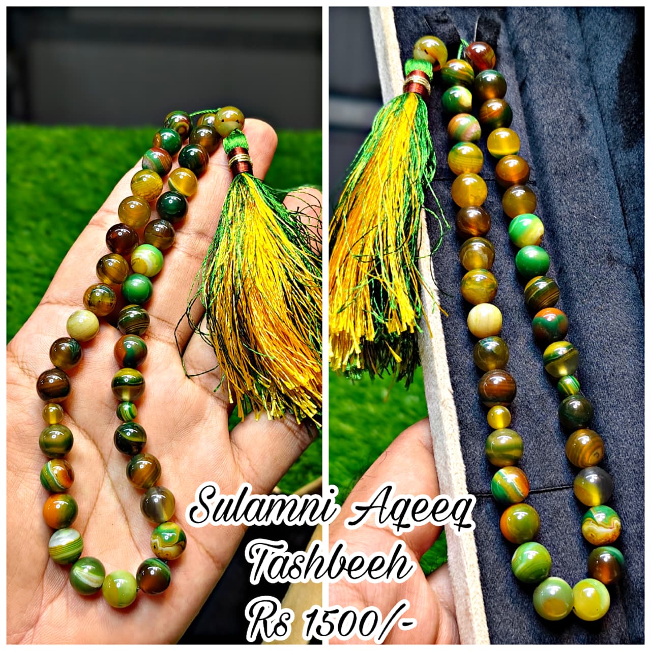 Sulamani Aqeeq Tasbeeh (Original Stone)