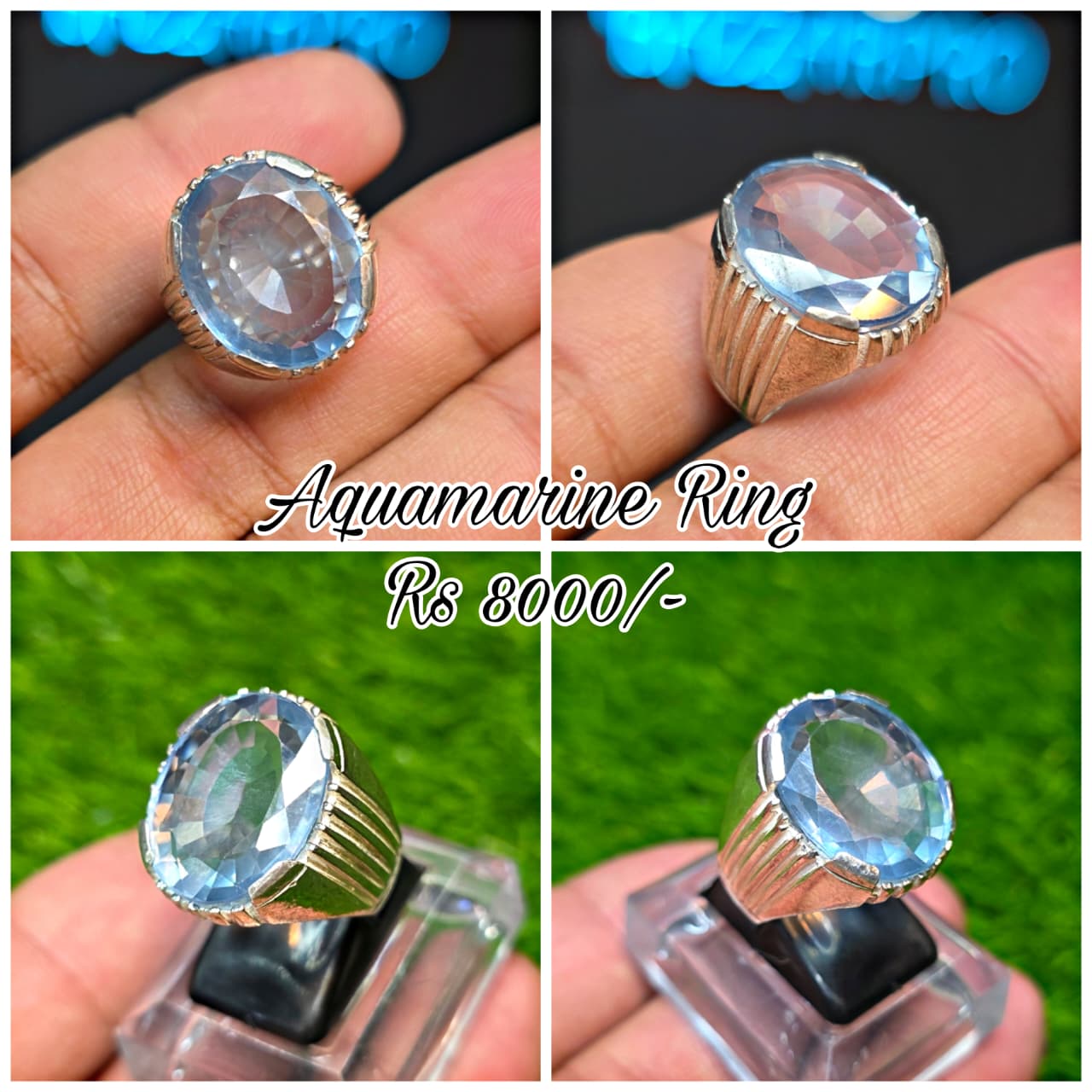 Premium Quality Aquamarine Ring