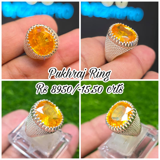 Premium Quality Pukhraj Ring