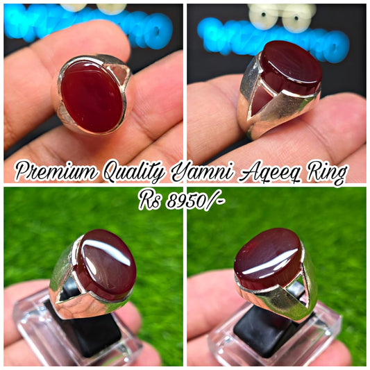 Premium Quality Yamni Aqeeq Ring
