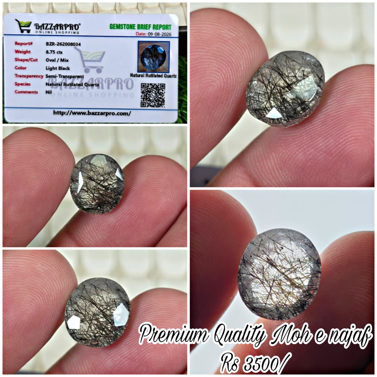 Premium Quality Moh e Najaf Stone With Lab Certificate