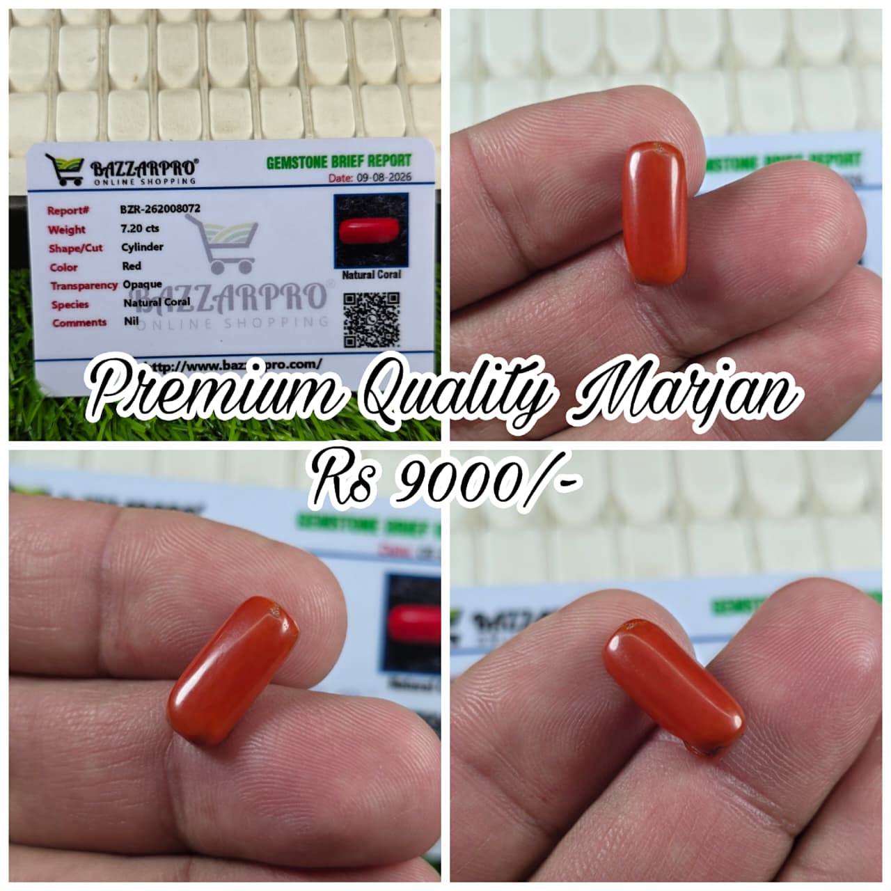 Premium Quality Marjan Stone With Lab Certificate