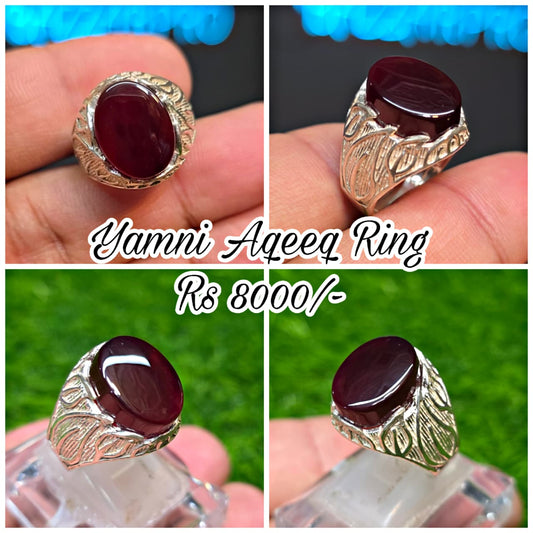 Premium Quality Yamni Aqeeq Ring