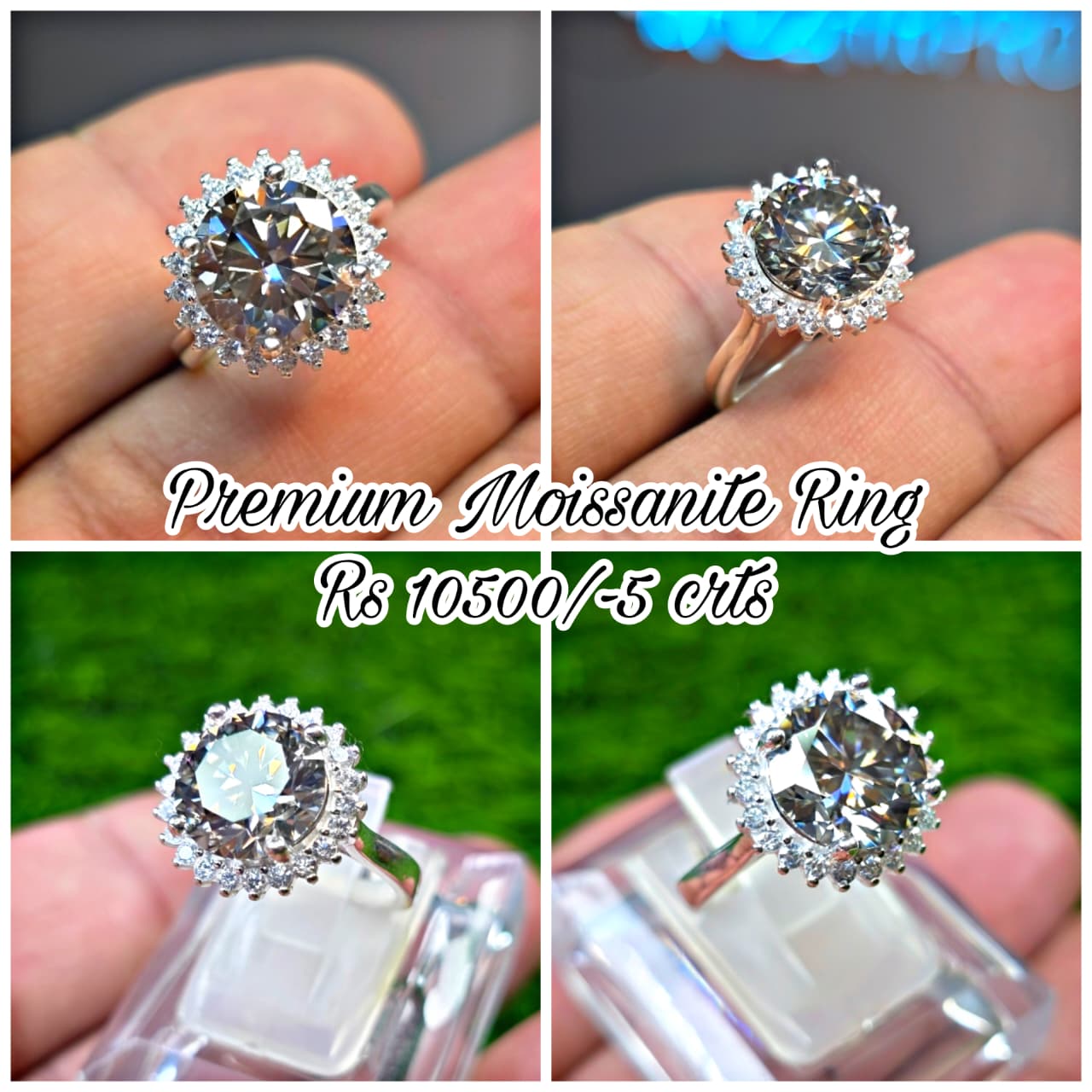 Premium Quality Moissanite Ring (Ladies)