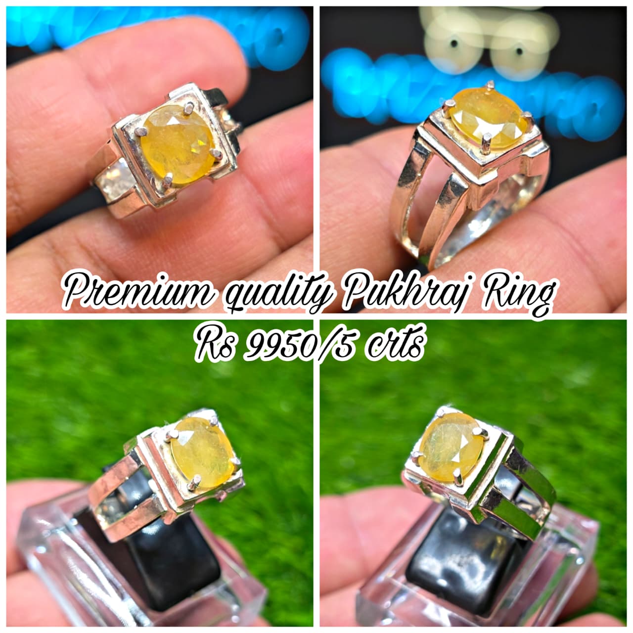 Premium Quality Pukhraj Ring