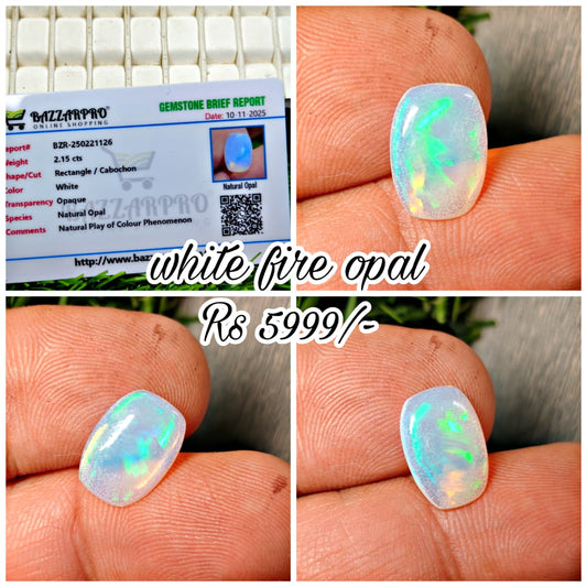Black Fire Opal With Lab Certificate