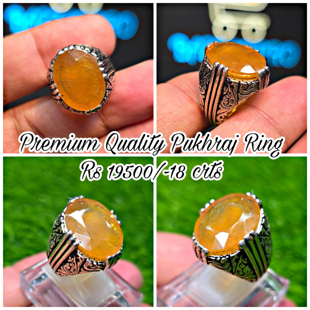 Premium Quality Pukhraj Ring