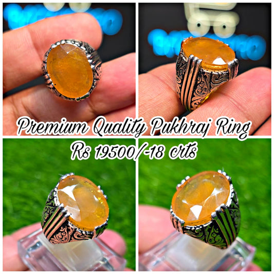 Premium Quality Pukhraj Ring