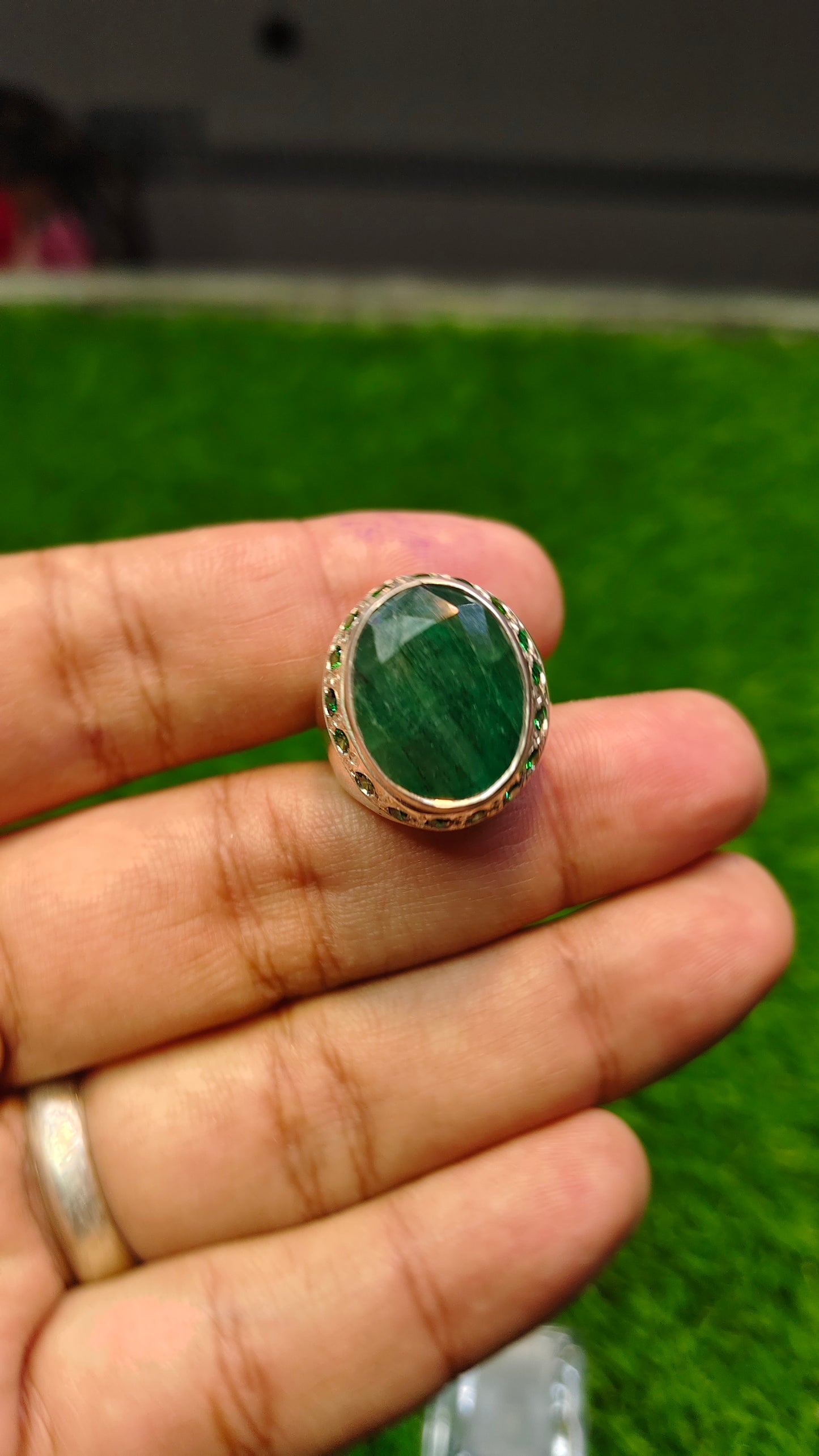 Natural Zamurd Ring- Ring Best for gift