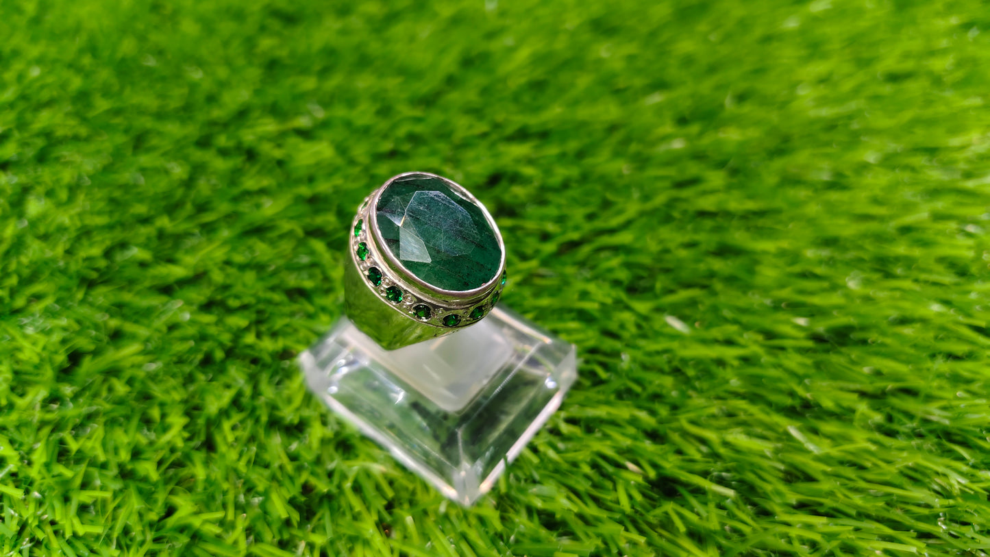 Natural Zamurd Ring- Ring Best for gift