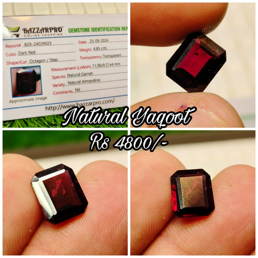 Natural Garnet (Yaqoot)